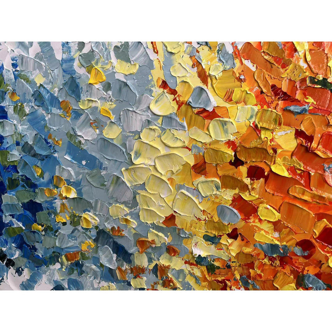 Peinture sur toile arc-en-ciel