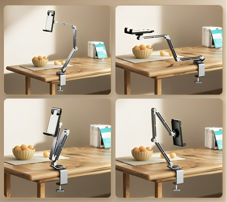 TechHold - Support stable pour tablette et téléphone en aluminium