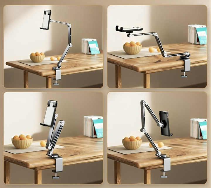 TechHold - Support stable pour tablette et téléphone en aluminium