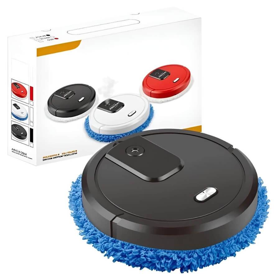 Robot aspirateur et serpillère MobiSweep | Fonction 3-en-1 | Auto-rechargeable & Silencieux | Compact 25×25×6,5 cm