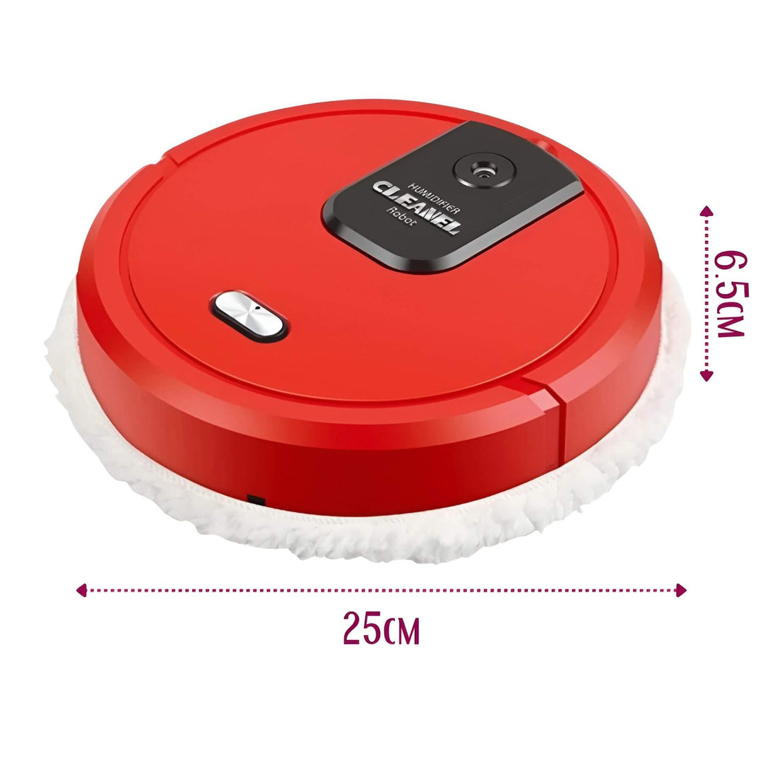 Robot aspirateur et serpillère MobiSweep | Fonction 3-en-1 | Auto-rechargeable & Silencieux | Compact 25×25×6,5 cm