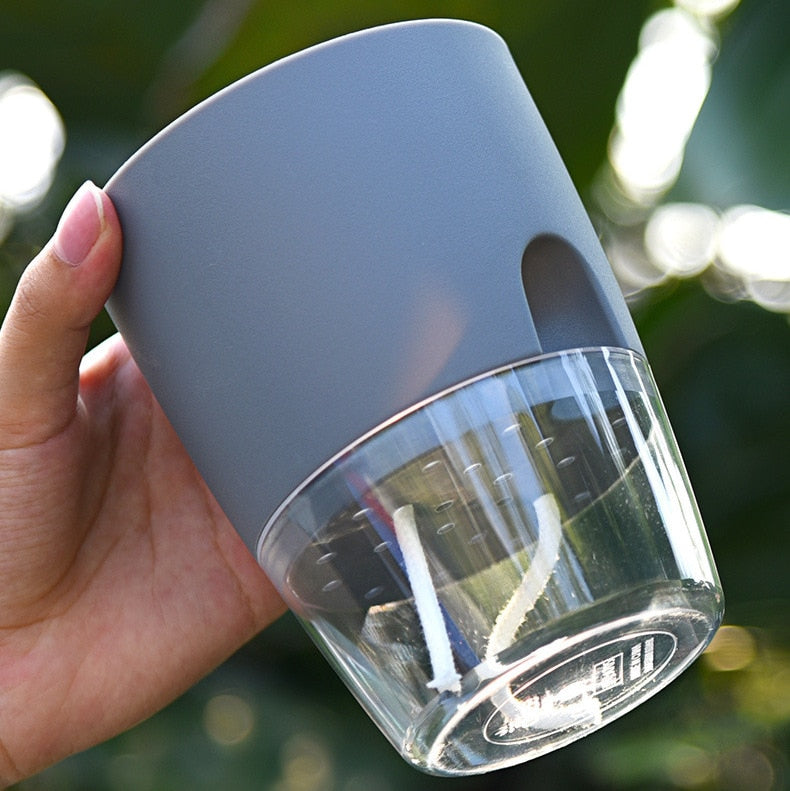 Floriva Pot de Fleurs Auto-Arrosant | Jusqu'à 20 jours sans arrosage | Design moderne avec réservoir d'eau | 3 tailles
