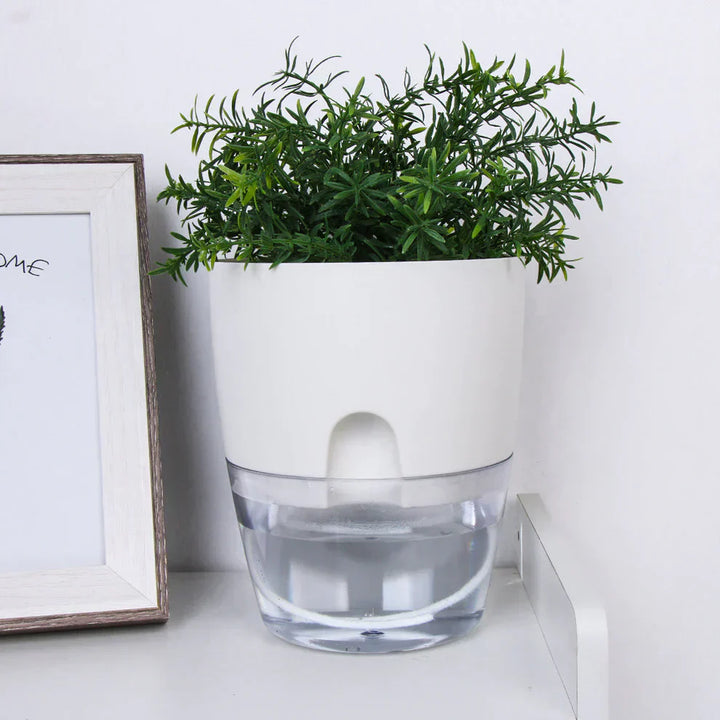 Floriva Pot de Fleurs Auto-Arrosant | Jusqu'à 20 jours sans arrosage | Design moderne avec réservoir d'eau | 3 tailles