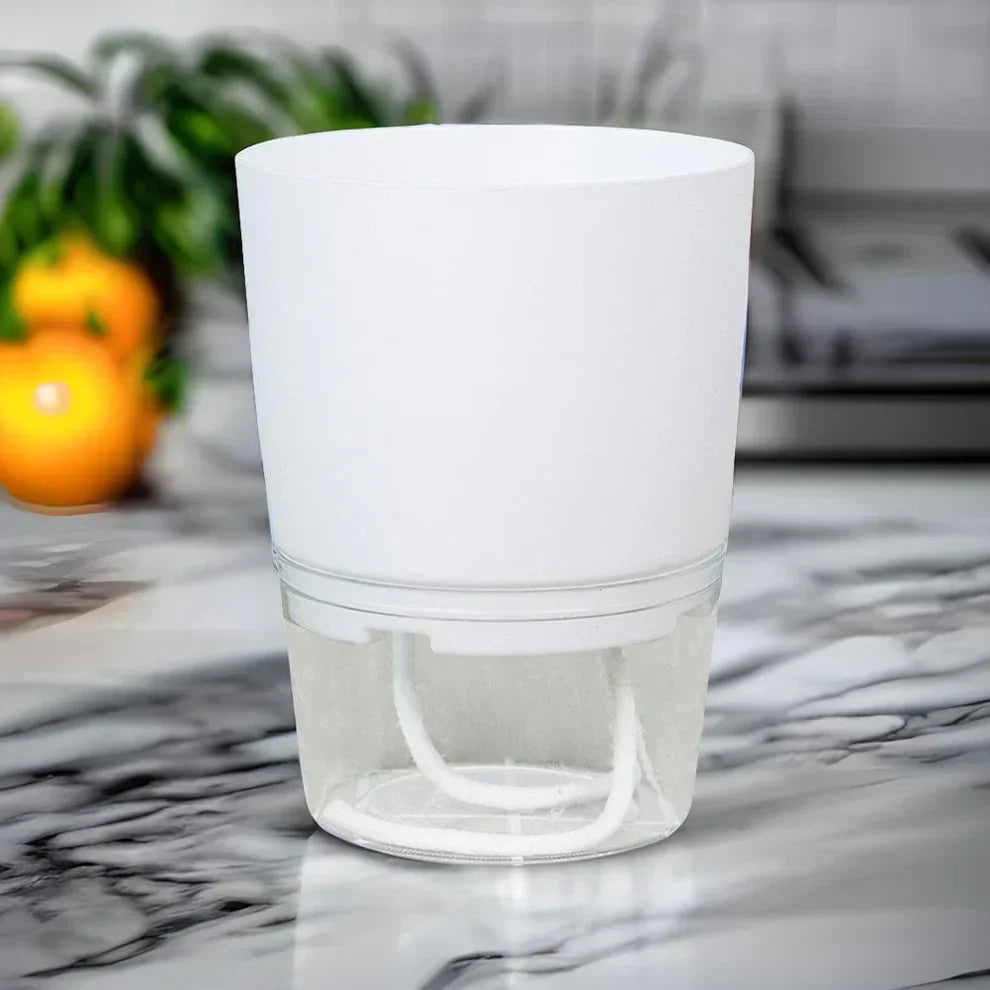 Floriva Pot de Fleurs Auto-Arrosant | Jusqu'à 20 jours sans arrosage | Design moderne avec réservoir d'eau | 3 tailles