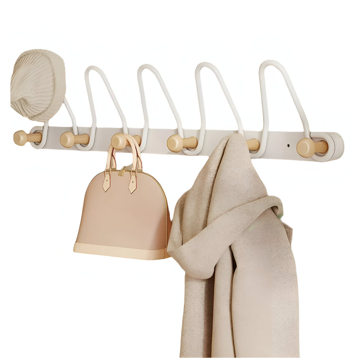 Crochets muraux Doppelreihe OrgaHook | Acier inoxydable | Gain de place & sans perçage | Pour cuisine, salle de bain & portes