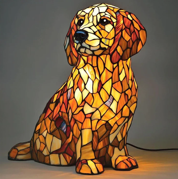 Buddy |  Lampe chien colorée