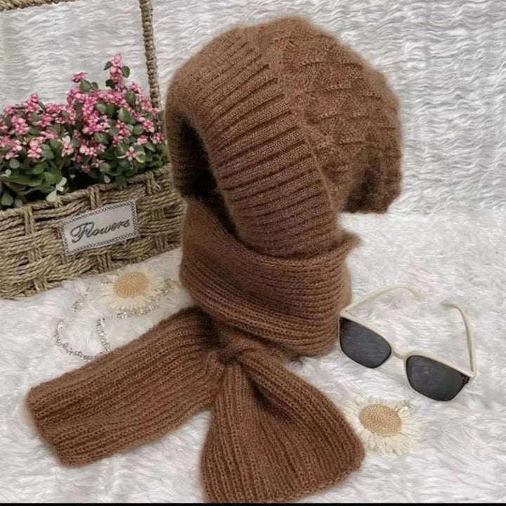 1+1 GRATUIT | ScarfBeanie - Écharpe pour femme et bonnet en un