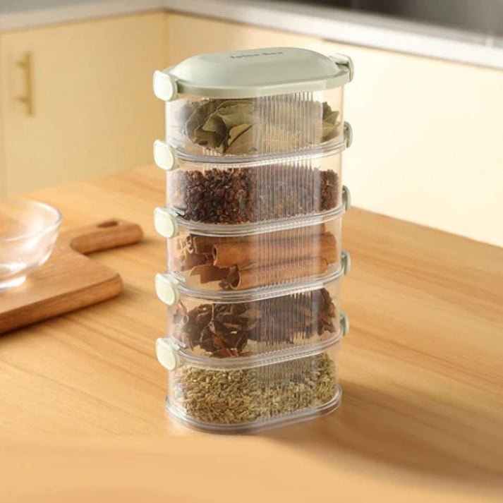 2+3 GRATUIT | SpiceTower - Boîte à épices multi-niveaux empilable