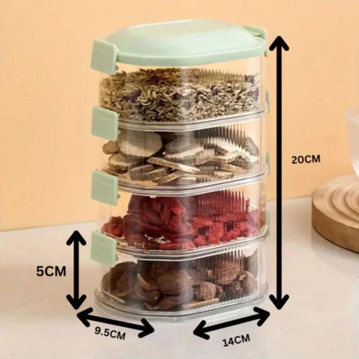 2+3 GRATUIT | SpiceTower - Boîte à épices multi-niveaux empilable
