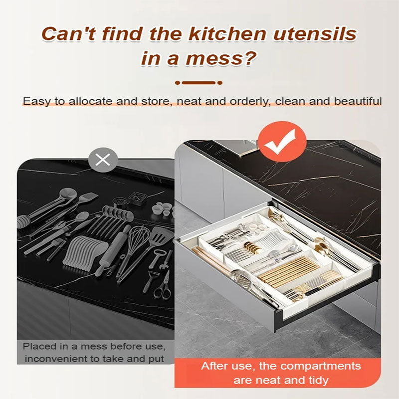ModuDivide - Organisateur de cuisine extensible avec séparateur