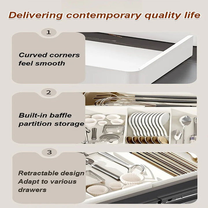 ModuDivide - Organisateur de cuisine extensible avec séparateur