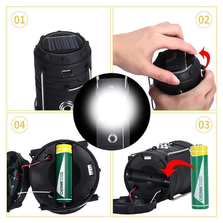 FlameLite – La lampe de camping 3-en-1 avec effet flamme