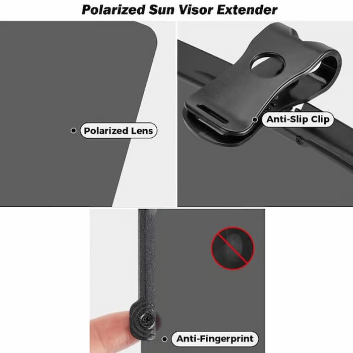 SunSafe - Extension de pare-soleil sans éblouissement