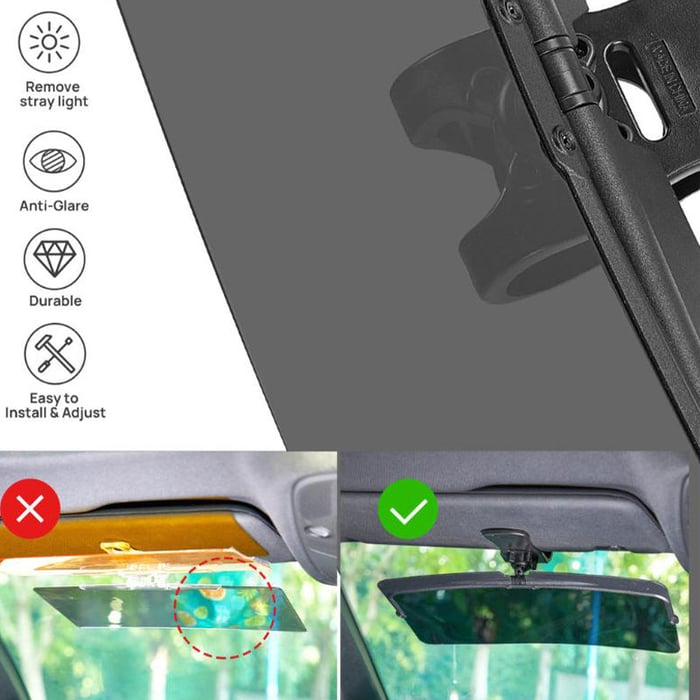 SunSafe - Extension de pare-soleil sans éblouissement