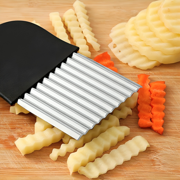 RippleCutter - Râpe de cuisine en acier inoxydable en forme de vague