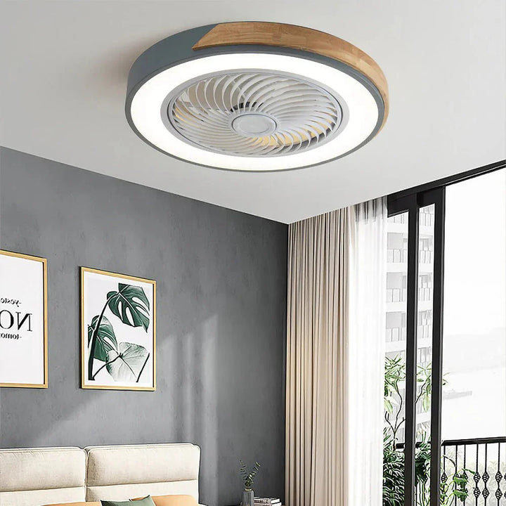 Ventilateurs de plafond LED en bois