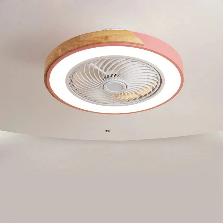 Ventilateurs de plafond LED en bois
