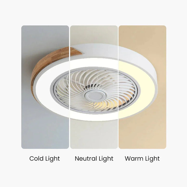 Ventilateurs de plafond LED en bois