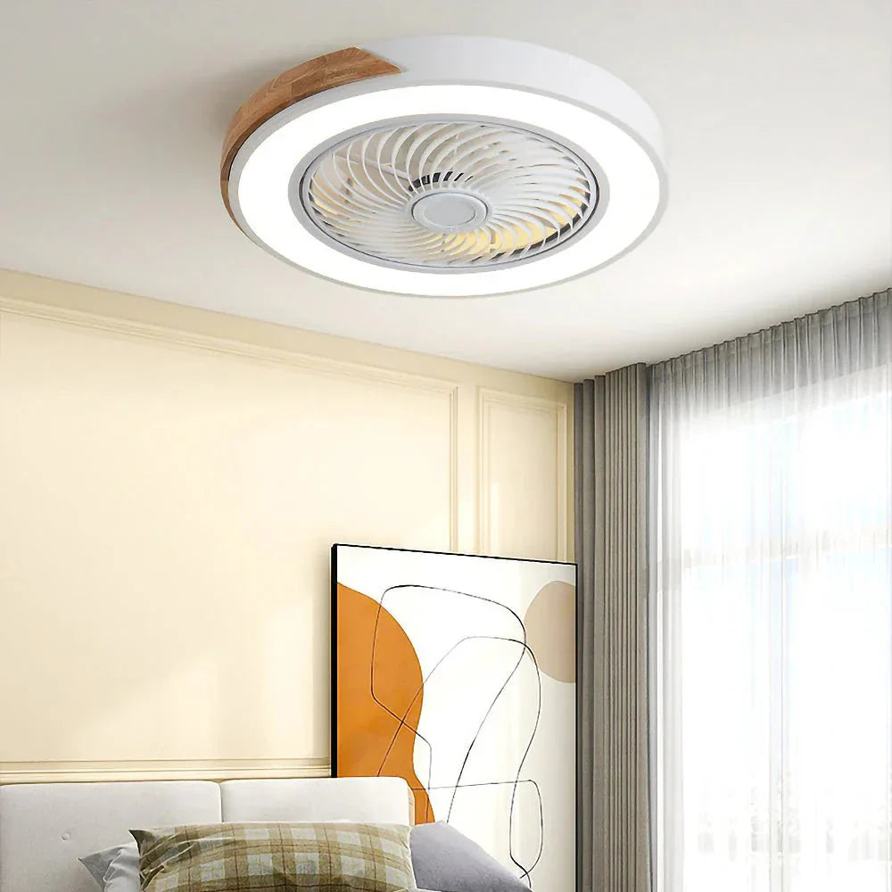 Ventilateurs de plafond LED en bois