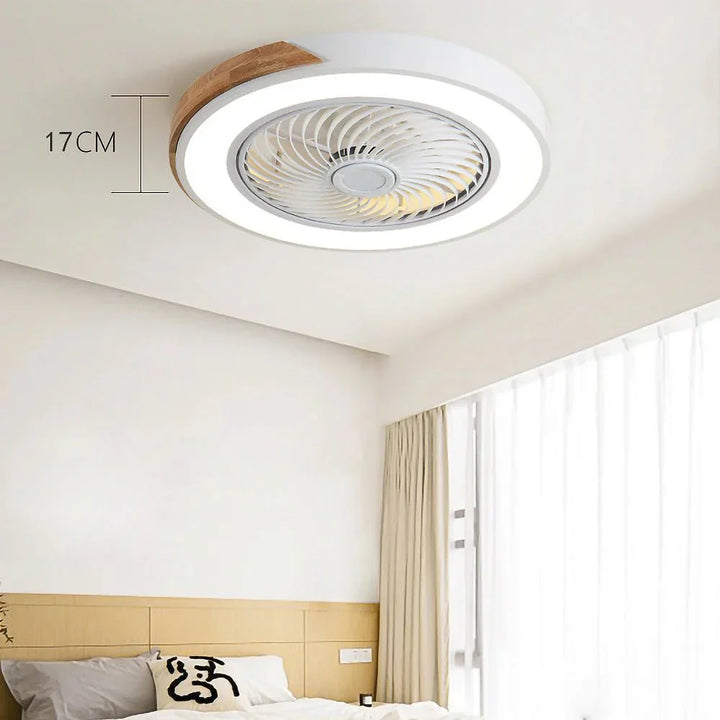 Ventilateurs de plafond LED en bois