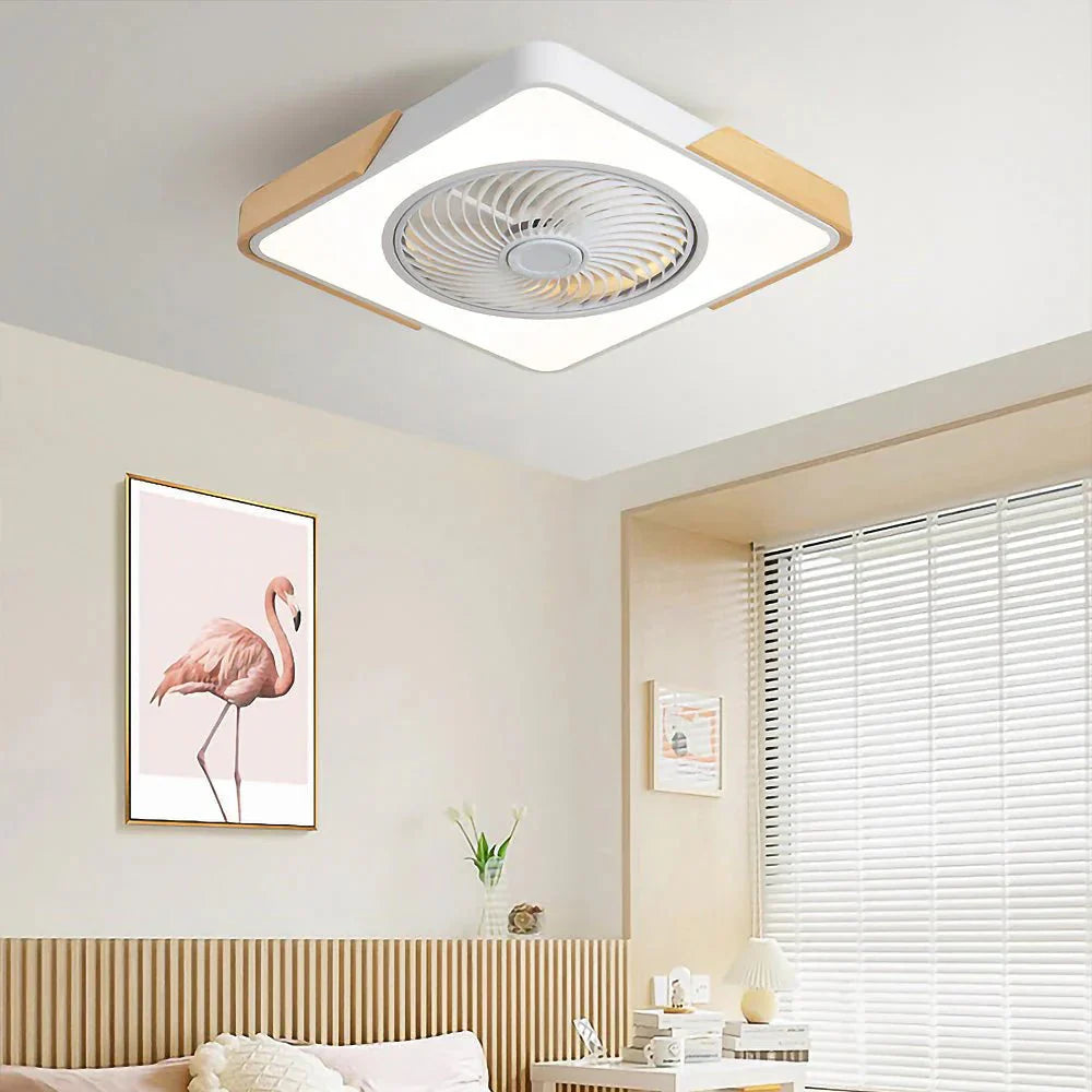 Ventilateurs de plafond LED en bois