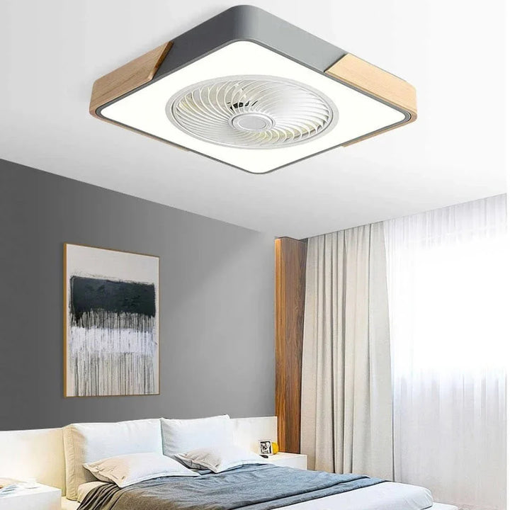 Ventilateurs de plafond LED en bois