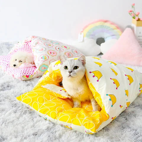 SleepyPaw – Lit pour animaux de compagnie douillet avec coussin